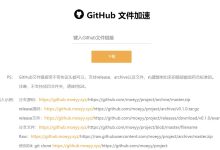GitHub文件加速工具-小柒影视