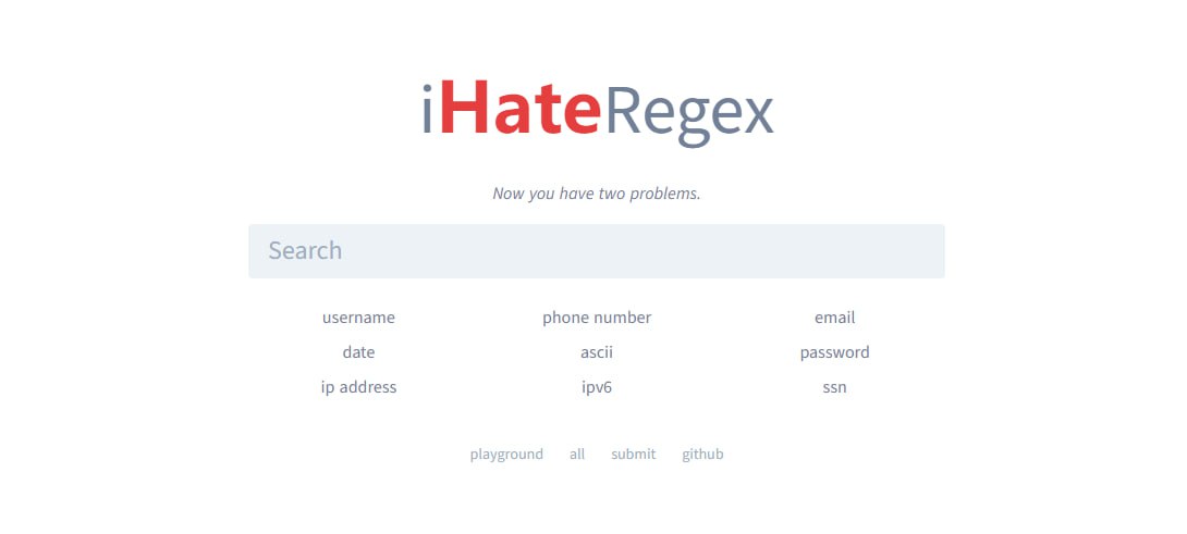 i Hate Regex 常用的正则表达式 并通过可视化帮助理解