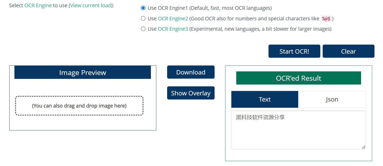 OCRSpace 一个免费的在线和 OCR API 服务