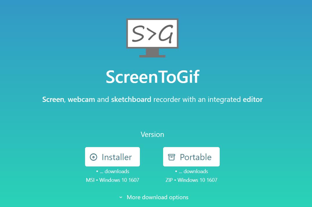 ScreenToGif：v2.40.1 便携版 开源强大的Gif工具
